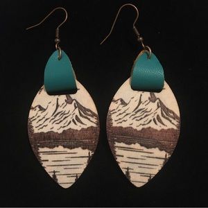Mountain Scene Boho Earrings
